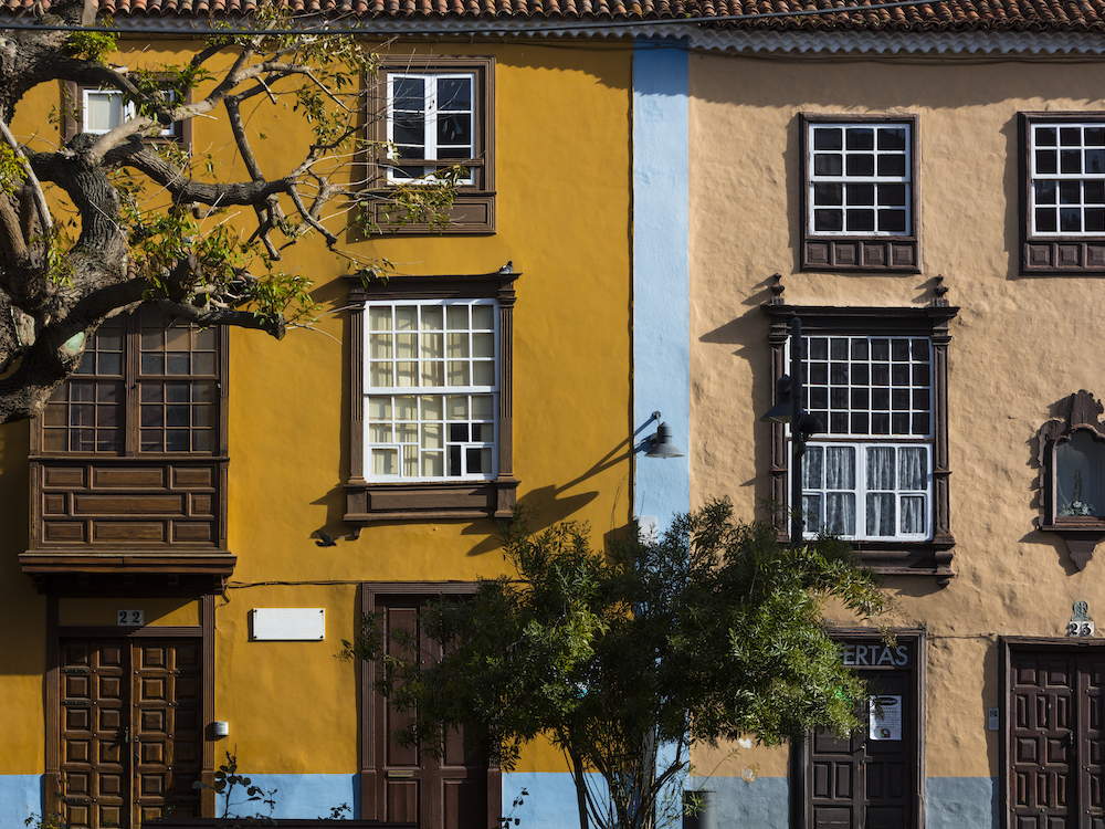 Kleurrijke huizen in Werelderfgoed stad San Cristóbal de la Laguna