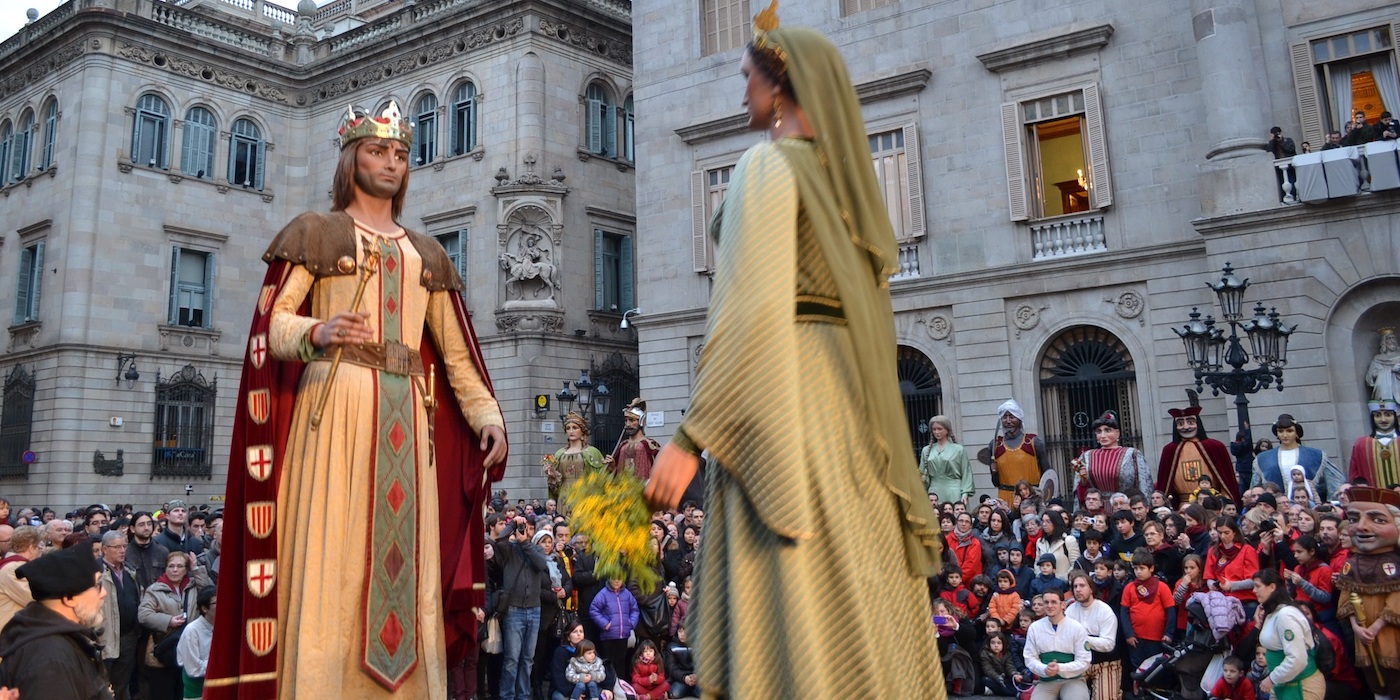 Feest van Santa Eulalia in Barcelona