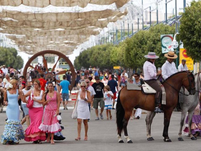 Flaneren op de Feria de Agosto van Malaga (Zuid Spanje)