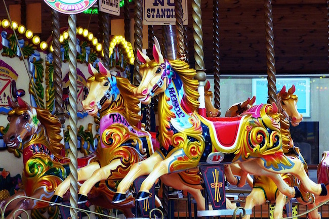 Kermis tijdens de Paardenfeesten in Jerez