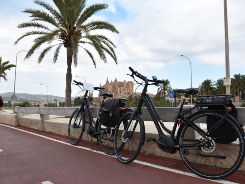 Fietsen door hoofdstad Palma (Mallorca)