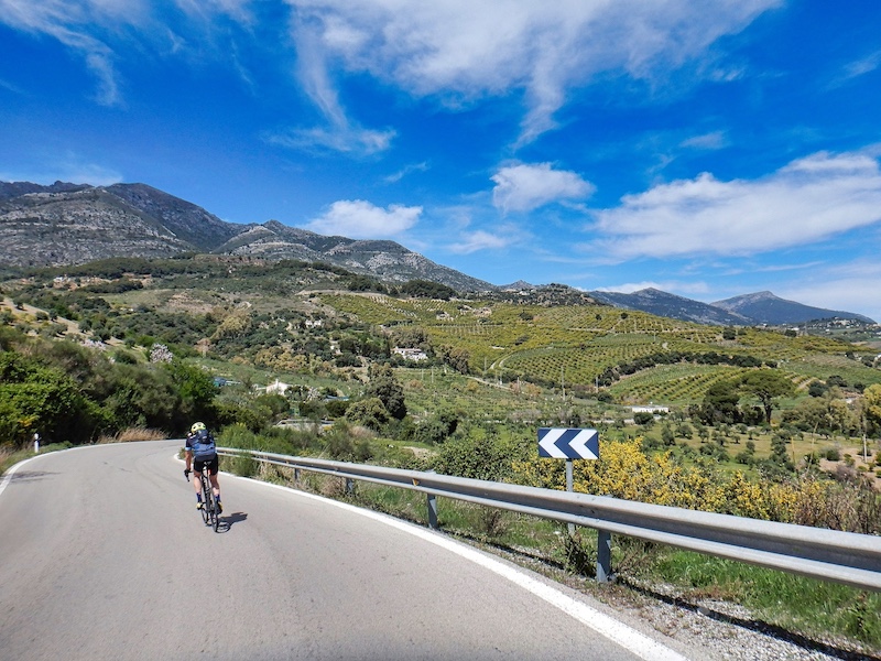 Fietsvakantie vanuit Casa el Naranjo in het hart van de provincie Malaga (Andalusië)