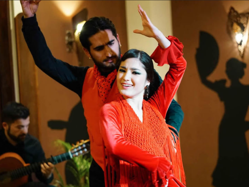 Flamenco show in Tablao el Arenal (Sevilla, Andalusië)