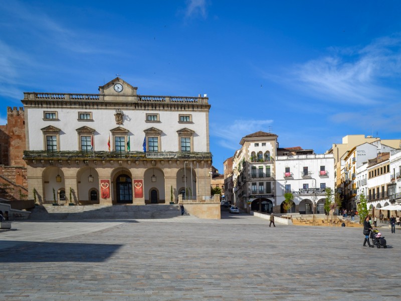 Gemeentehuis van Cáceres op de Plaza Mayor