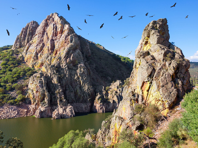 Uitzichtpunt Mirador del Salto del Gitano in Monfragüe