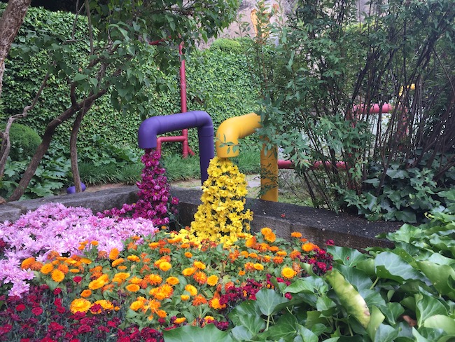 Bloemversiering Jardí d'Angel (Girona Temps de Flors 2019)