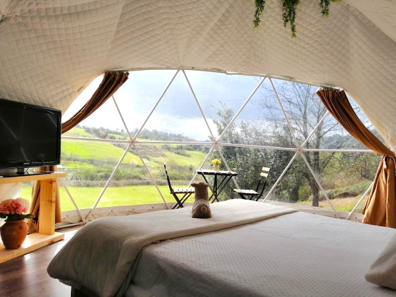 Glamping Quintana bij Gijón (Noord-Spanje) Glamping Quintana bij Gijón (Noord-Spanje)