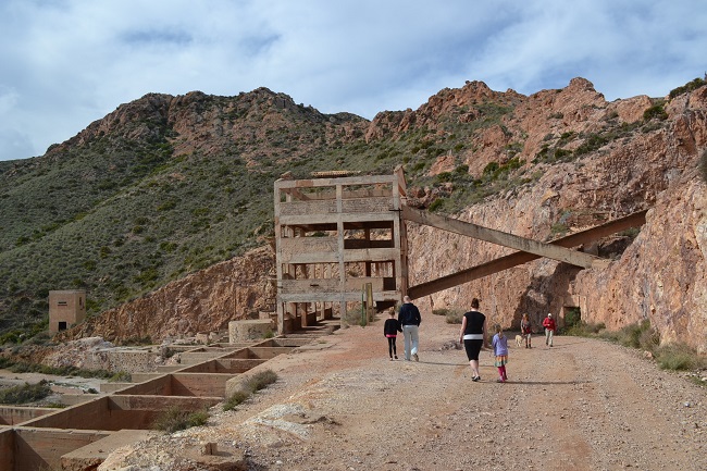 De goudmijnen bij Rodalquilar in natuurreservaat Cabo de Gata