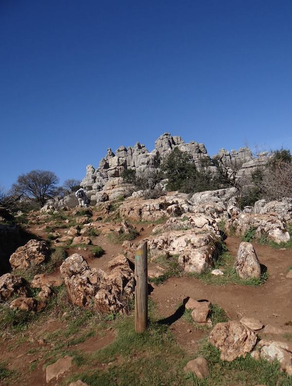 Groene wandelroute door El Torcal