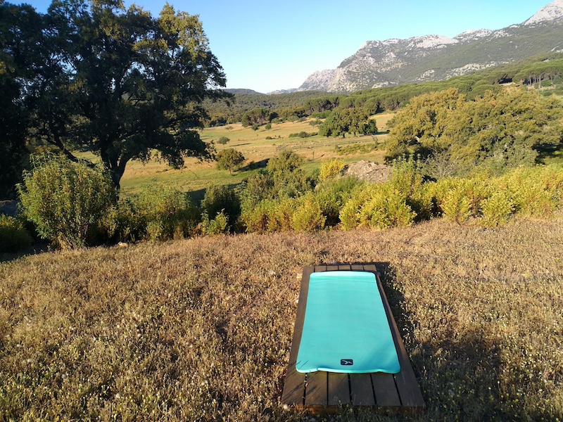 Yoga bij Hotel Tambor del Llano in de Sierra de Grazalema