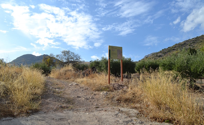 Begin natuurpark Sierras Subbeticas vanaf vakantiehuizen van La Mimbre Rural in Zagrilla Alta (Andalusië)