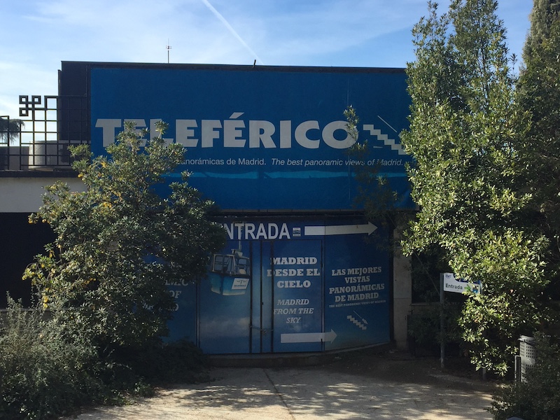 Ingang van Teleferico Madrid