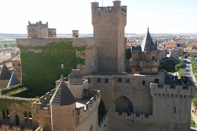 Het Kasteel van Olite in Navarra (Spanje)