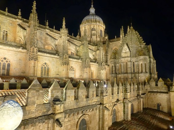 De kathedraal van Salamanca (Midden Spanje)