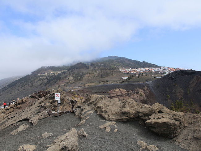 San Antonio vulkaan op het Spaanse eiland La Palma