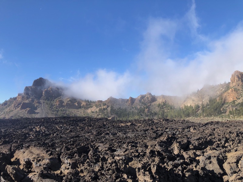 Lavalandschap in nationaal park El Teide