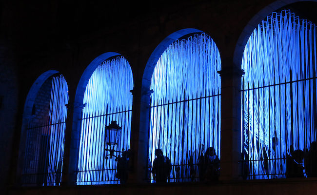 Bijzondere verlichting tijdens het LLUM BCN in Barcelona