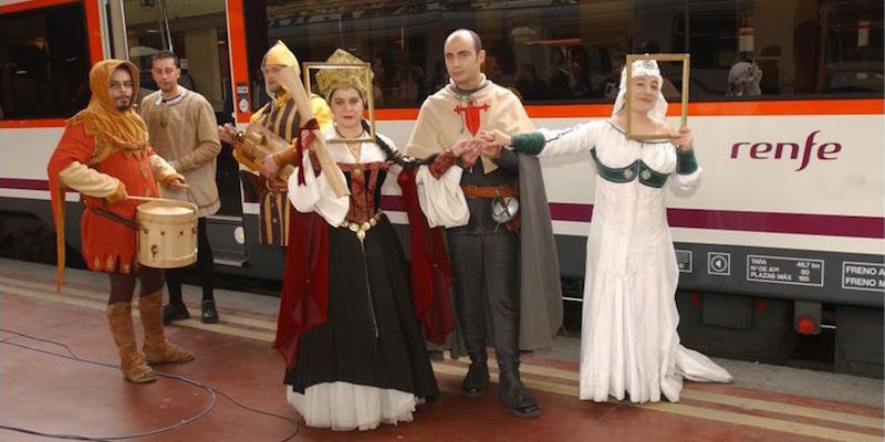 Middeleeuws vertier tijdens treinreis in Renfe's Middeleeuwse trein van Madrid naar Siguenza - Foto: J.Alonso