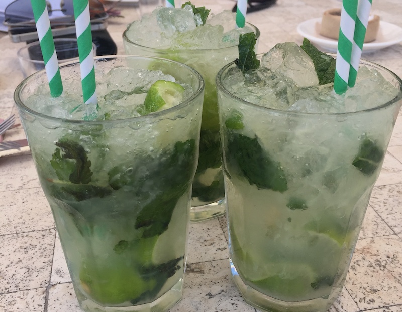 mojito drinken in Frigiliana