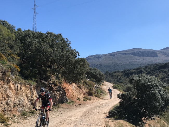 MTB-tocht in Sierra de las Nieves (Málaga, Andalusië)