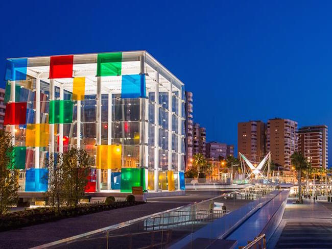 Het Centre Pompidou van Malaga (Andalusië, Spanje)