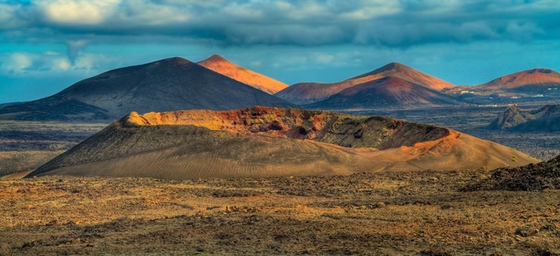 Het nationale park Timanfaya in het westen van Lanzarote