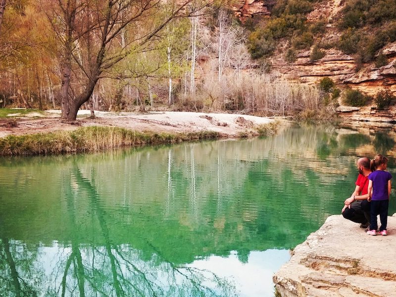 Een van de vele poza's (=waterbronnen) in de provincie Huesca (Aragón) waarin je kunt zwemmen