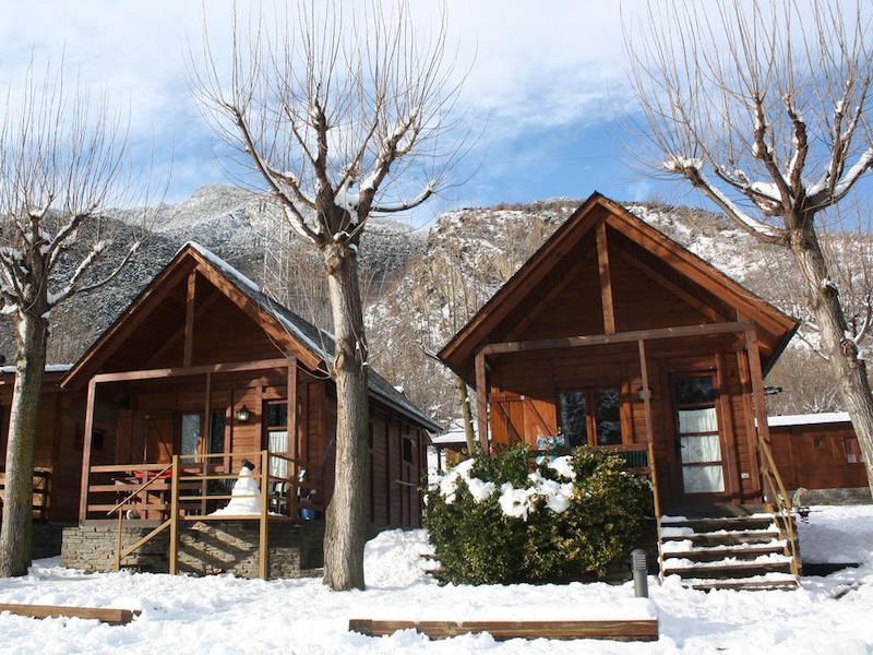 Winter bij Camping Bungalows Nou in de Spaanse Pyreneeën
