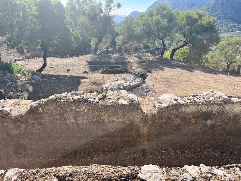 Een van 4 opgegraven cisternes in Romeinse stad Ocuri