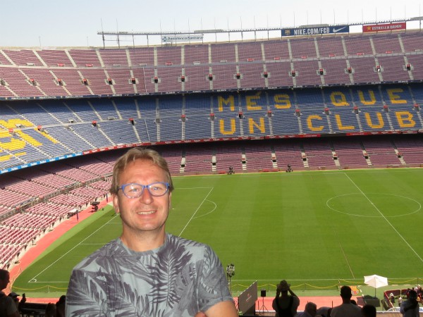 Patrick van der Meer in Nou Camp Barcelona