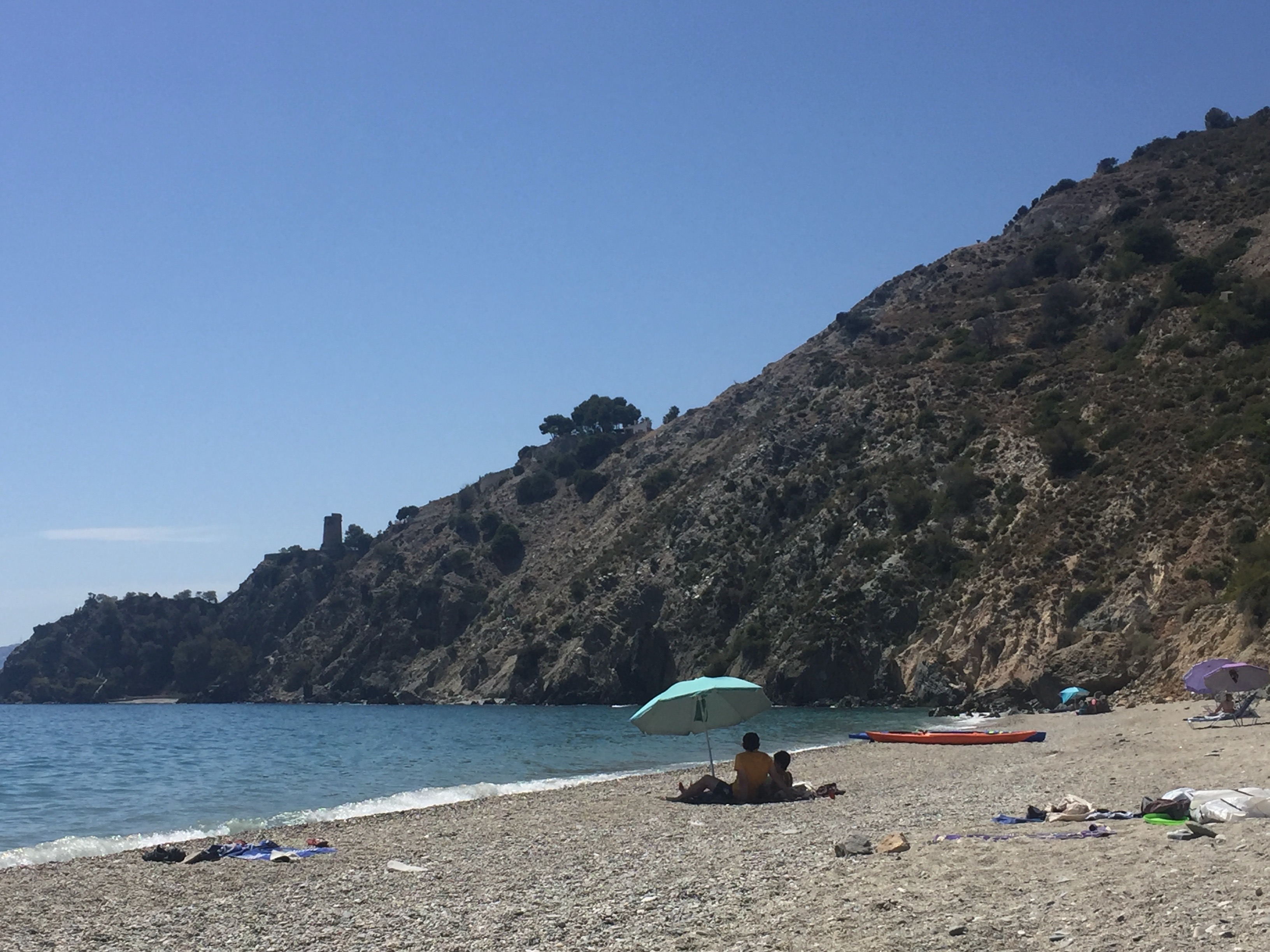 Playa del Cañuelo - meest oostelijke strand van provincie Malaga