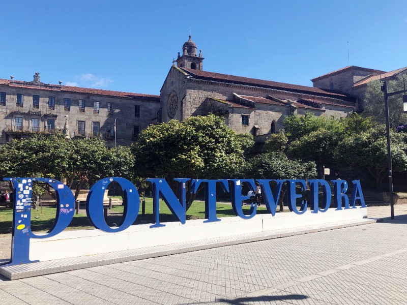 Pontevedra - hoofdstad van de Rías Baixas in Galicië (Noord-Spanje)