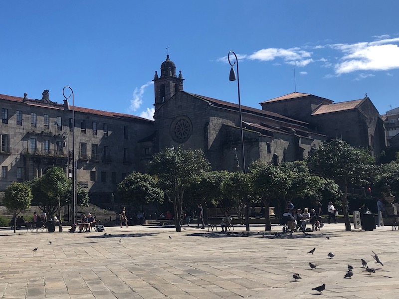 Praza da Ferraria in Pontevedra (Galicië, Noord-Spanje)
