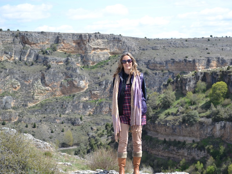 Ria in natuurpark Hoces del Río Duratón (Segovia, Castilië en Leon)