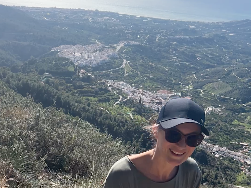 Ria op wandelroute El Fuerte Frigiliana