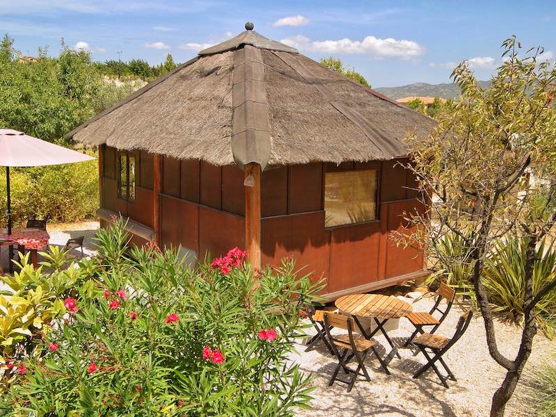 Rijsthuisje op glamping Casa del Mundo