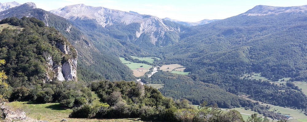 De Roncal vallei in de Pyreneeën van Navarra (Spanje)