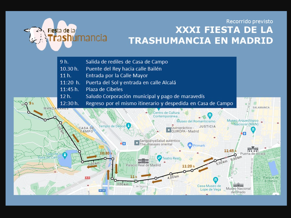 Route in 2024 van Trashumancia in Madrid - Foto: Turismo de Madrid