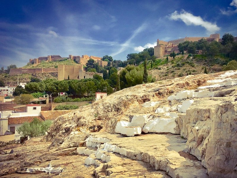 Kasteel van Sagunto in provincie Castellón (Valencia)