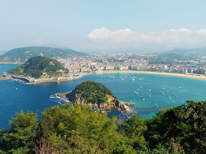 De Concha Baai in San Sebastian
