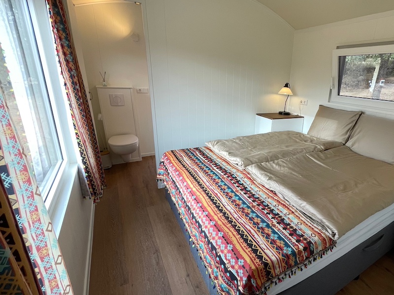 Slaapkamer in pipowagen