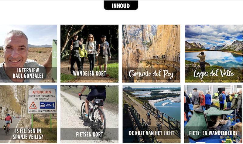Eerste editie van magazine Fietsen en Wandelen in Spanje