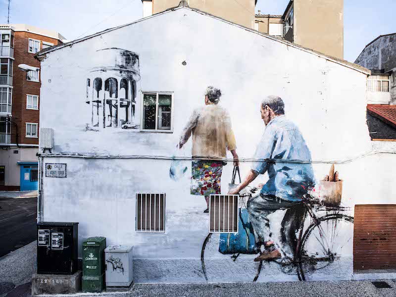 Straatkunst in Zaragoza - Foto: Marcos Cebrian