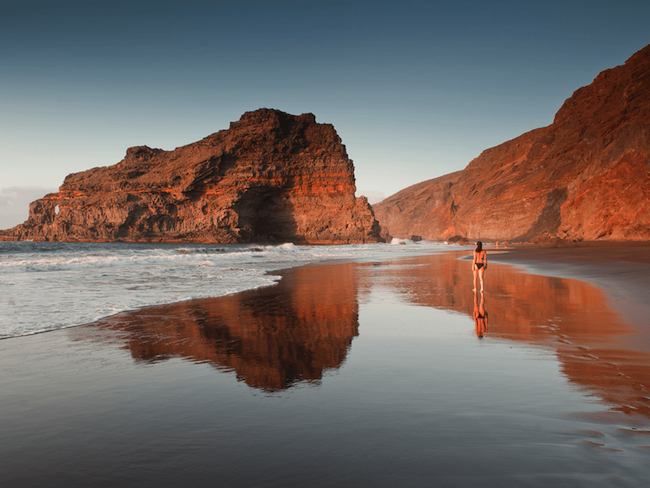 Een strand op het Spaanse eiland La Palma