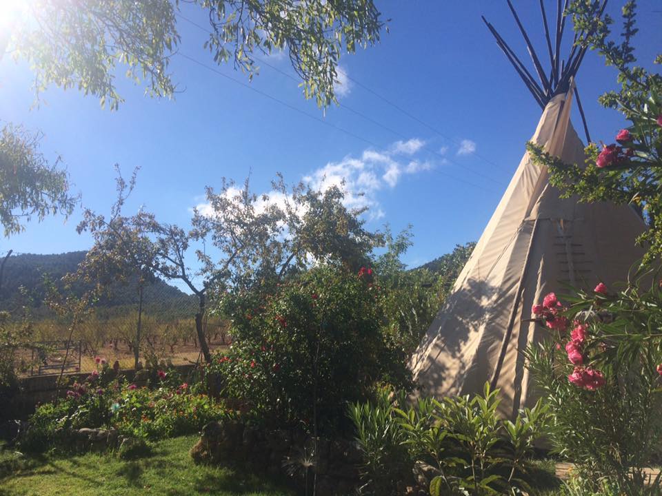 Tipi tent op glamping Nomad Xperience (Granada, Andalusië)
