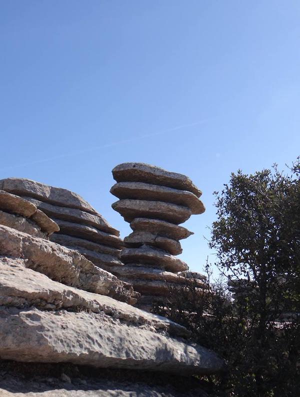 El Tornillo (=schroef) - het symbool van El Torcal in Zuid Spanje