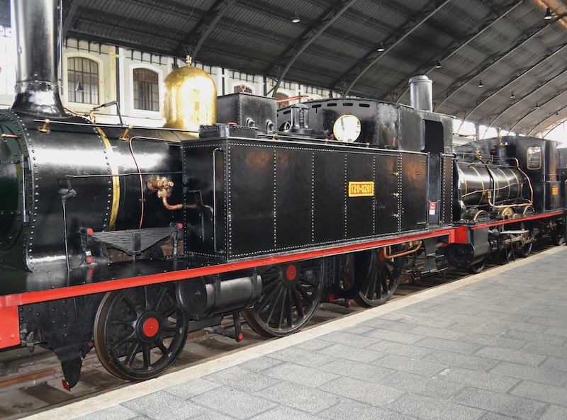 Treinmuseum van Madrid in oude Delicias treinstation