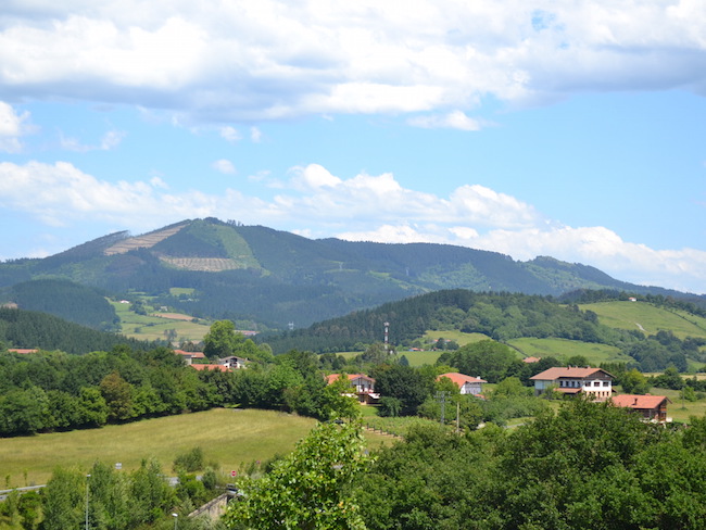 Typisch natuurlijk landschap in Baskenland