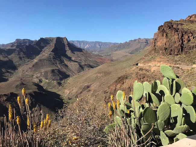 Uitzicht vanaf Roque Nuble op Gran Canaria