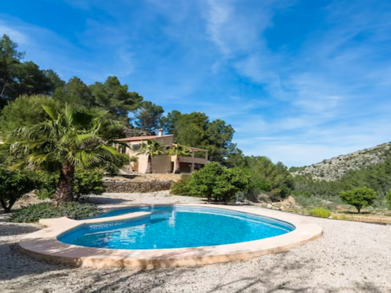 Vakantiehuis Finca Caballo Verde in de Jalón vallei (Alicante)